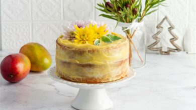 23 JANUARY - Sunday spoil - Vanilla cake with mango curd (Medium)