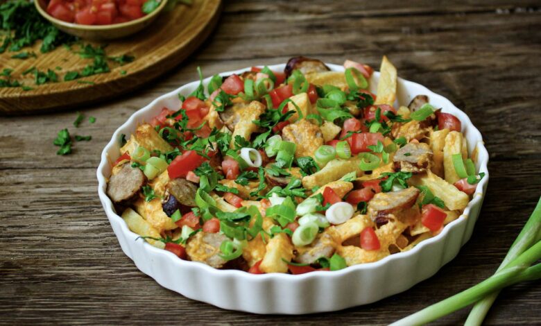 1 MARCH - WFD - Pork bangers loaded fries