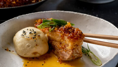 19 FEBRUARY - SATURDAY ENTERTAIN - Asian three-ingredient steamed buns with sticky orange pork belly