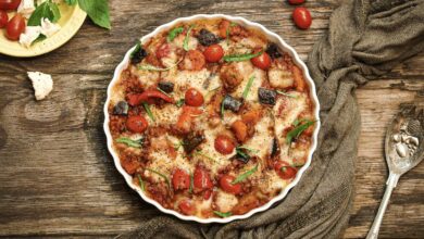 21 FEBRUARY - MEATLESS MONDAY - Caprese roast veg bake