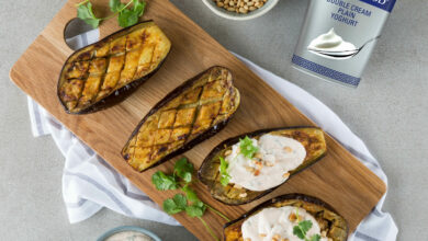 7 FEBRUARY - MEATLESS MONDAY - Roasted Brinjal with yoghurt sauce