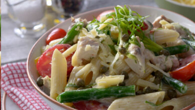 24 MARCH - WFD - Penne with chicken and green bean salad