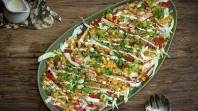 12 APRIL - WFD - Chicken, corn and cabbage salad