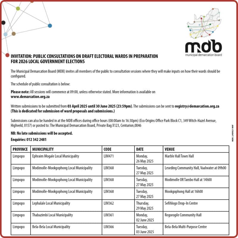 STAY INFORMED with - Limpopo notices | Review