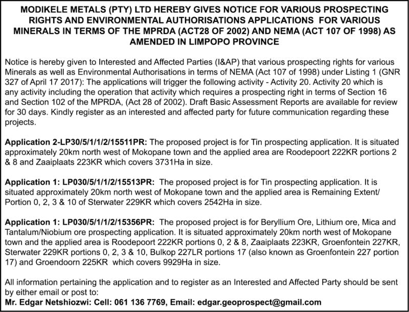 STAY INFORMED with - Limpopo notices | Review