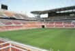 A photo of an empty Peter Mokaba Stadium.