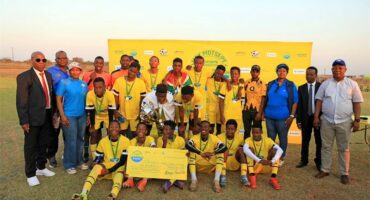 Westenburg Secondary School celebrates its victory as the Limpopo u/19 champions of the Kay Motsepe Schools Championship.