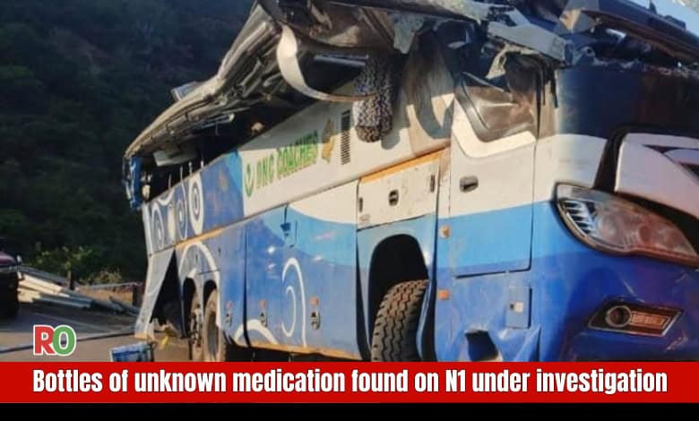 A bus after it rolled on the N1 highway.