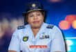 Provincial police commissioner Lt Gen Thembi Hadebe addresses the media in Polokwane.