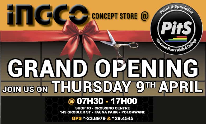 Pits Paint Polokwane INGCO Concept Store – Grand Opening