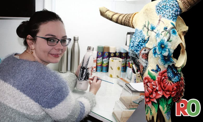Polokwane artist (18) paints wildlife art on animal skulls