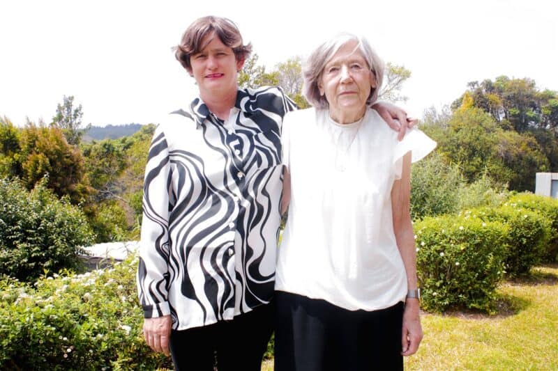 Erika Hagens with her mother, Prof Anneke Meyer,