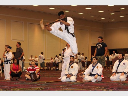 Titus Masike participates in the Tang Soo Do Martial Arts World Championships in Las Vegas. Photo supplied.