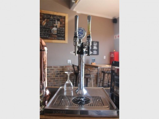 The Crystal Cold beer tap boasts an unusual two spouts.