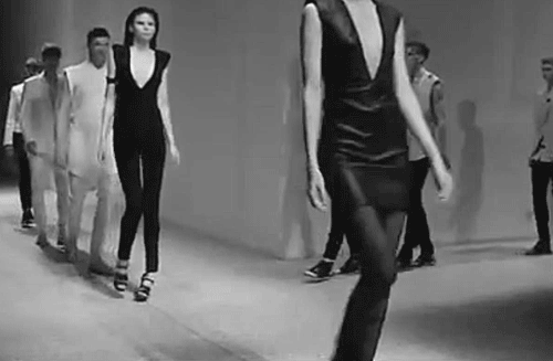 model falling giphy