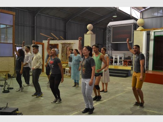 Actors and dancers for 'Die Sideboard' musical. Photo supplied.