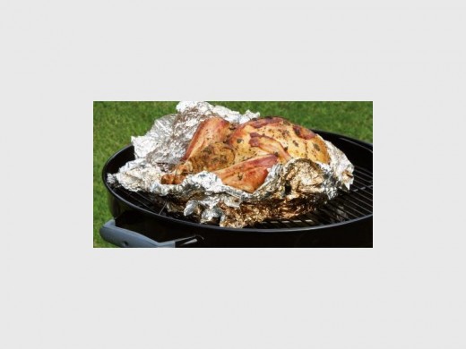 Kettle braai turkey with cashew nut stuffing and bacon. Photo Getaway.