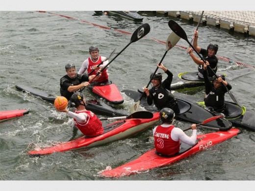 The South African Canoe Polo Championships are held at Emmarentia Dam.
