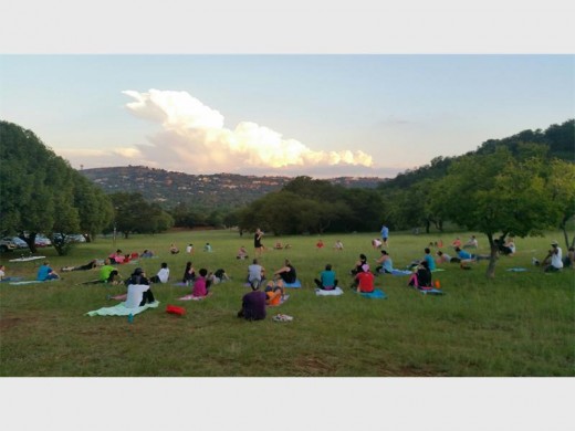Exercising with a view. Photo supplied.
