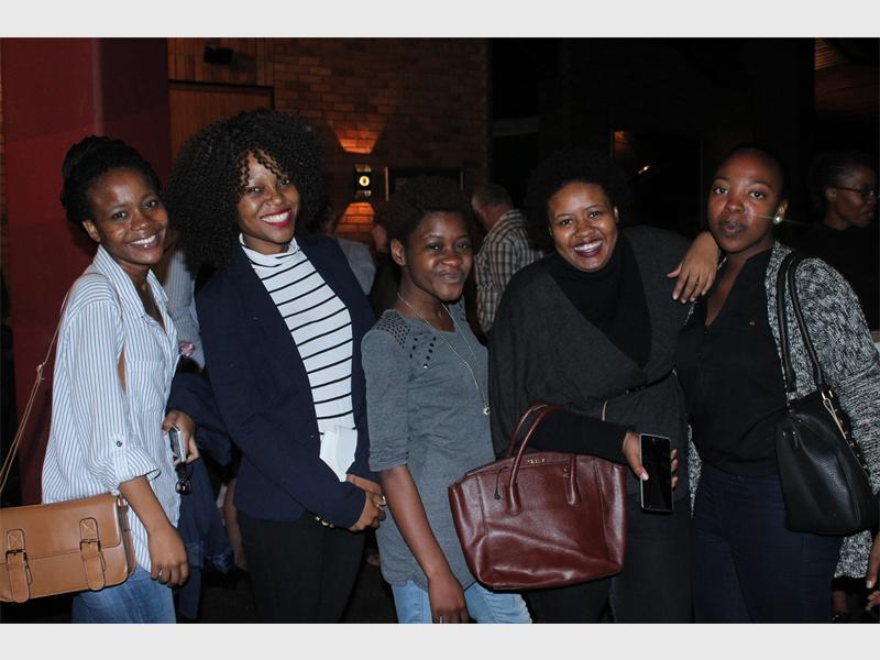 Rorisang Nkomo,Slindokuhle Mathebula, Nomagugu Mlalazi,Pheladi Masha and Bongiwe Radebe, who all study at UJ, support their choir.
