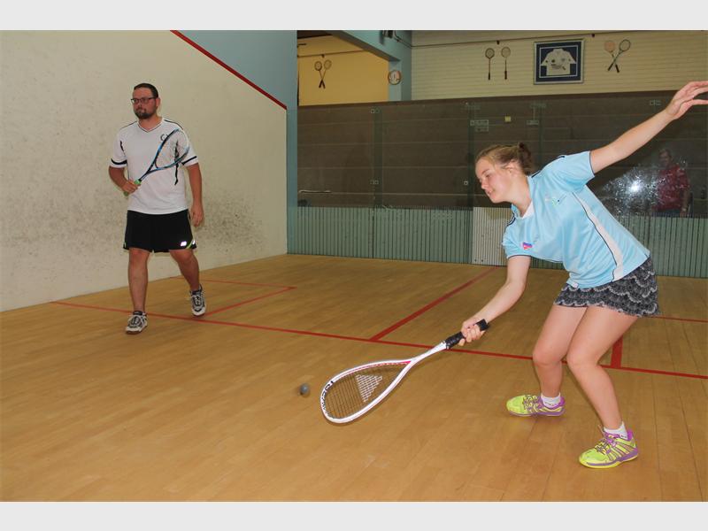 Andrew Jensen loses to Megan Shannon 3–0.