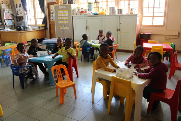The children from Sunbeam Crèche enjoy an educational day at the Westdene Recreation Centre.