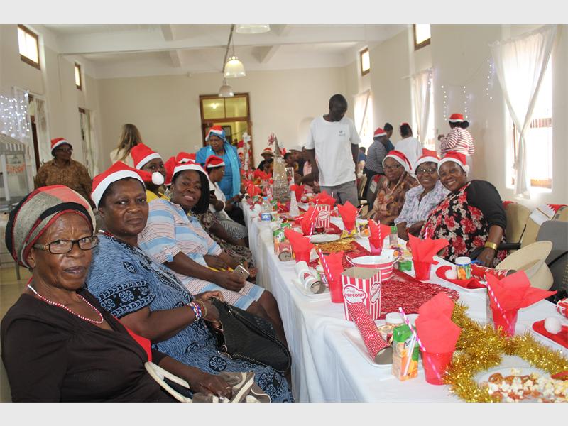 Sunlight Safe House foster mothers enjoy Christmas lunch.