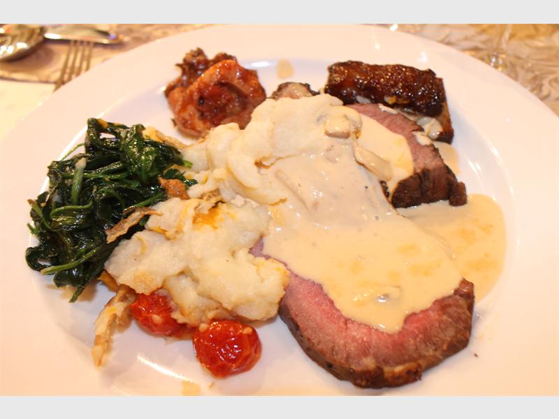 The third course, aptly named 'Le Boef' gave guests a selection of beef cuts to pair with a red Zinfandel.