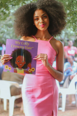 Zulaikha Patel is ready to read her book to the children