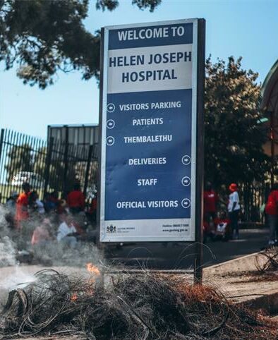 Protest Action Takes Place At Helen Joseph Hospital Northcliff IMG 72767 
