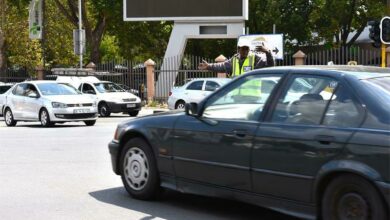 Cyril Mpanza directs traffic