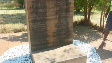 A memorial stone was erected at Westdene Dam after the incident,