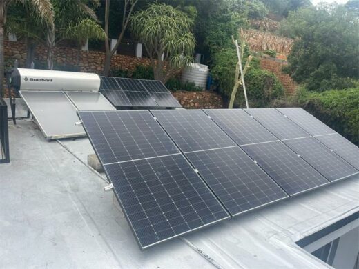 This is what a typical solar installation system will look like