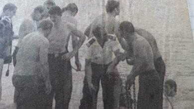 Pieter Steyn among other responders on the bridge during the rescue operation.