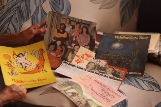 Some of the memorabilia Selwyn Klass has collected