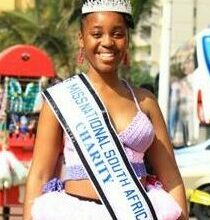Nkhensani Makwakwa won the Gauteng beauty pageant for Miss National South Afric
