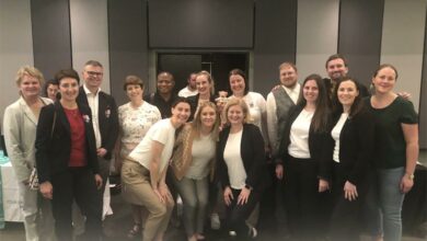 Members of the Lithuanian delegation.