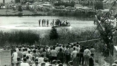 The scene after the accident