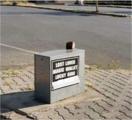 An illegal sign