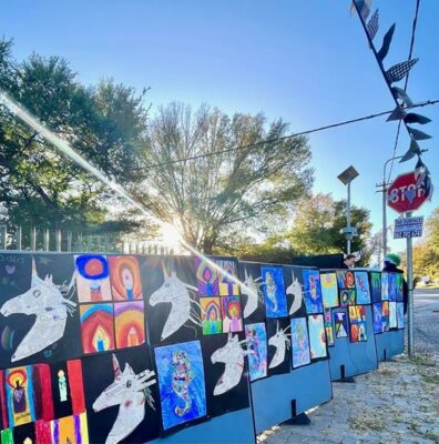 A selection of art pieces done by Orban School learners.