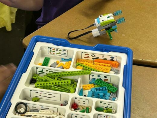 Legos to help engineer something new at Orban School.