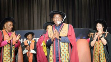 Prof Letlhokwa Mpedi celebrates his inauguration