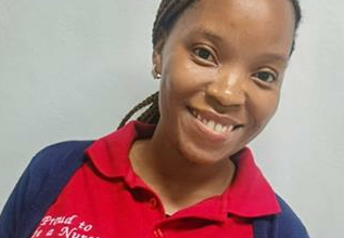 Assistant Nurse at Helen Joseph Hospital, Kgomotso Moshobane.