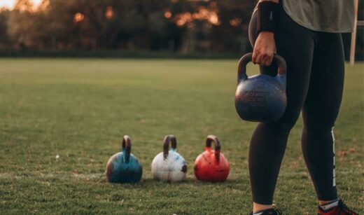 Kettle bells.
