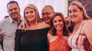 Bradley Manas, Corrine Karam, Derek Karam, Mandy Manas and Nicky Gibb.