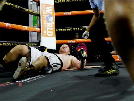 Josh "The Red Beast" Pretorius is beaten