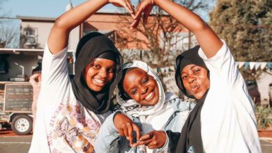 Farida Athuman, Zainab Layla Ndayishimiye with Zainab Lala Mohammed. Photo: Neo Phashe