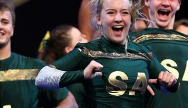Nina Gibb at the International Cheer Union.