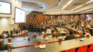 President Marcelo Rebelo de Sousa addresses students.