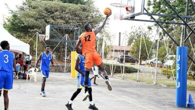 UJ senior men's 3x3 basketball team vs Kyambogo University in Nairobi, Kenya.